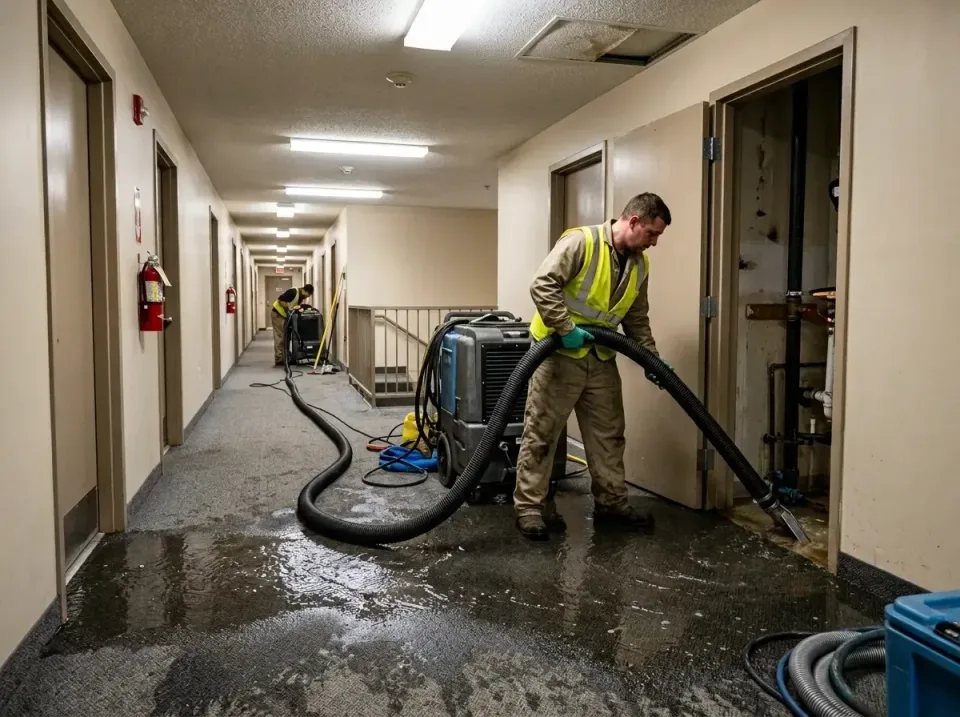 multi-unit-apartment-hallway-f-005 — frequently asked questions, Emergency Burst Pipe Water Extraction & Removal in Skyline…